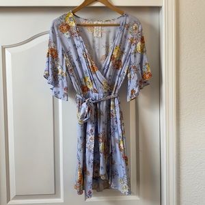 Cute summer faux wrap dress